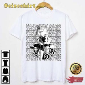 Black And White Design Katy Perry Cute Clown Nose Unisex T-Shirt