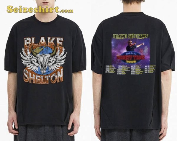 Blake Shelton Back To The Honky Tonk Tour 2023 Shirt