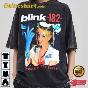 Blink 182 Enema Of The State Album Cover Shirt, Blink 182 2023 Tour Vintage 90s Hoodie, Pop Punk Tee Blink 182 T-Shirt, Blink 182 Band Tee