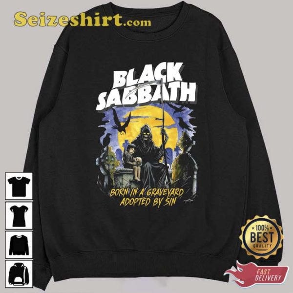 Born In A Graveyard Black Sabbath Unisex Sweatshirt