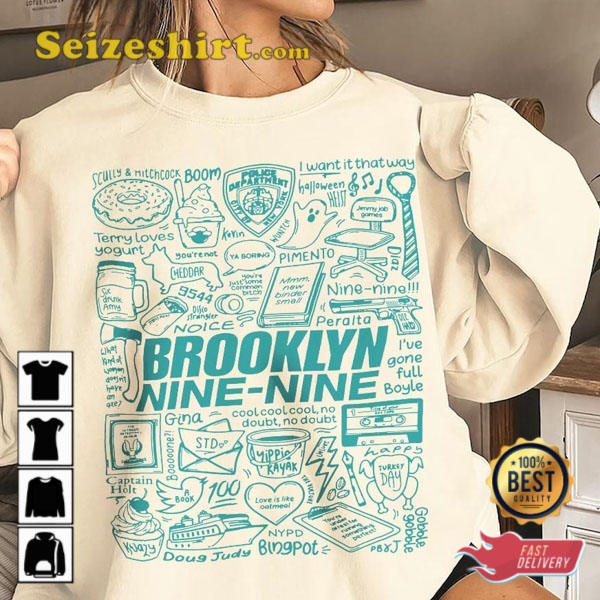 Brooklyn Nine Nine Comedy Terry Crews 99 Fan Gift Funny Shirt