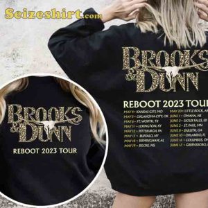 Brooks Dunn Reboot 2023 Tour Date Country Concert T-Shirt