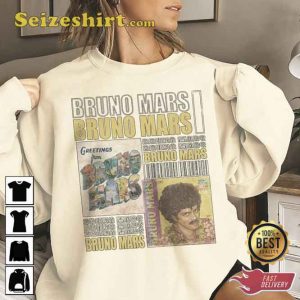 Bruno Mars Shirt Hip Hop 90s Retro Vintage Graphic Tee