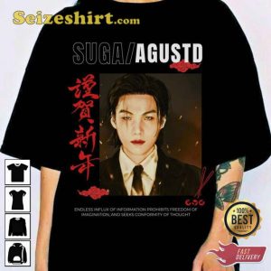 BTS Rapper Suga Agust D Tour Album D-Day T-shirt
