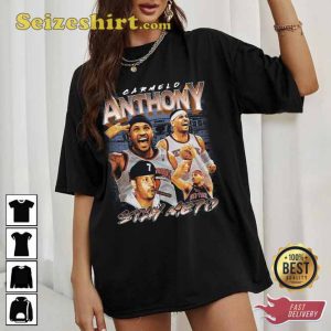 Carmelo Anthony Melo New York Knicks Cotton T-shirt