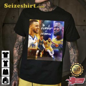 Curry Vs LeBron Basketball Playoffs Unisex Tee Shirt