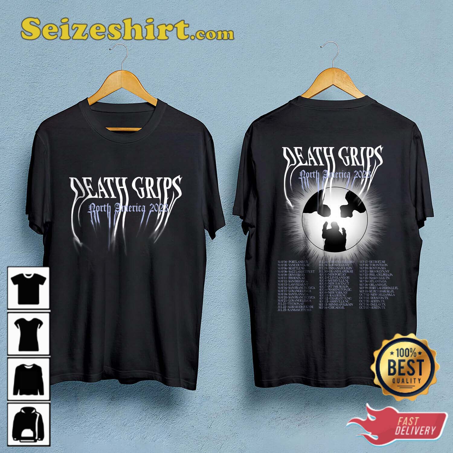 Death Grips Band North America Tour 2023 T-Shirt