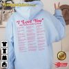 Different Ways Say I Love You In Lyrics Aesthetic Love You Hoodie For Swiftie