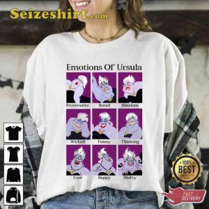 Disney Villains Emotions Of Ursula Unisex T-Shirt