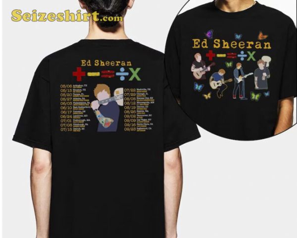 Ed Sheeran The Mathletics Tour Concert T Shirt