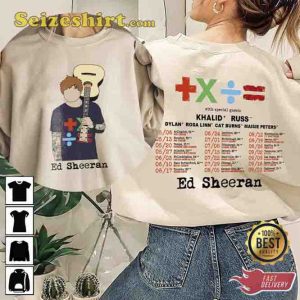 Retro Ed Sheeran Mathematics World Tour 2023 T-Shirt