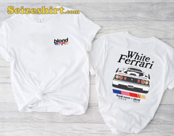 Frank Ocean Blond White Ferrari OFWGKTA T-Shirt Gift For Fans