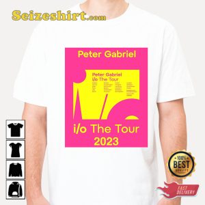 IO The World Tour 2023 Peter Gabriel Music Summer Concert Shirt
