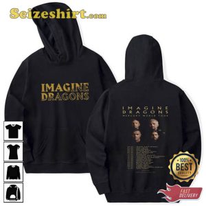 Imagine Dragons Mercury 2023 World Tour Music Concert T-Shirt