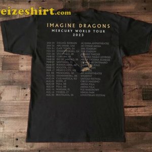 Imagine Dragons Mercury World Tour 2023 Music Concert Tee