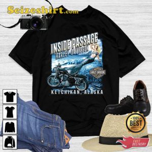 Inside Passage Harley-Davidson Ketchikan Alaska Biker Rider T-Shirt