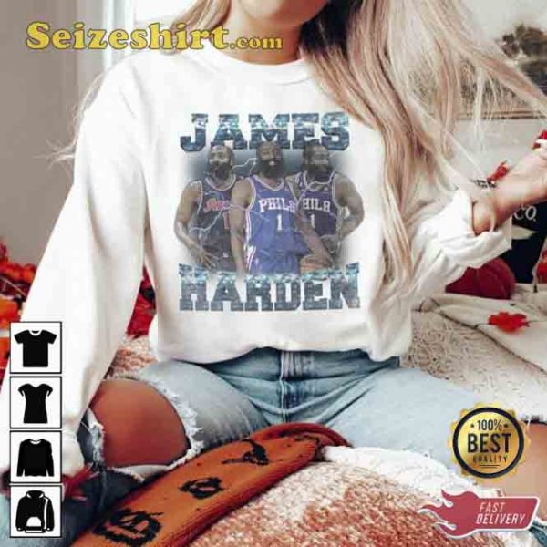 James Harden The Beard Philadelphia 76ers Basketball Shirt