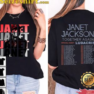 Janet Jackson Together Again Special Guset Ludacris Tour 2023 Shirt