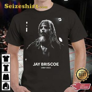 Jay Briscoe 1984-2023 Black Remembering Memorial T-Shirt