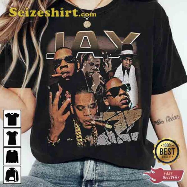 Jay Z Empire State Of Mind The Blueprint 3 New Bootleg 90s Black T-Shirt