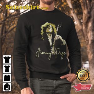 Jimmy Page Led Zeppelin Guitarist Thank You For Memory Vintage Shirt