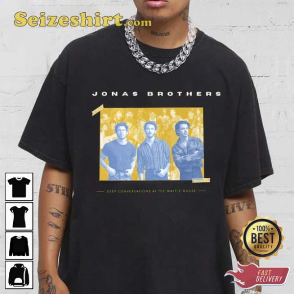 Jonas Brothers Deep Conversations At The Waffle House 2023 Tour Concert Tee