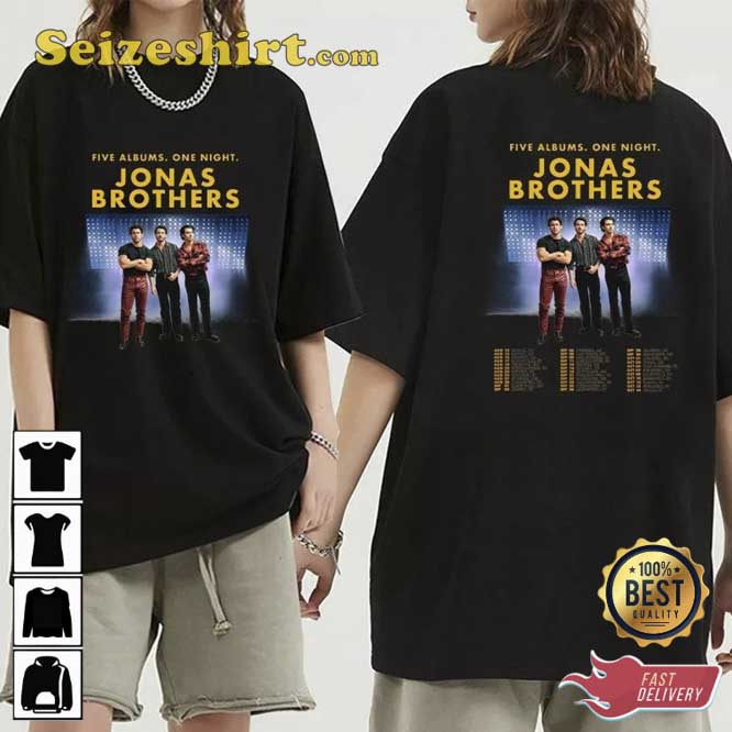 Jonas Brothers Happiness Five Albums One Night T-shirt