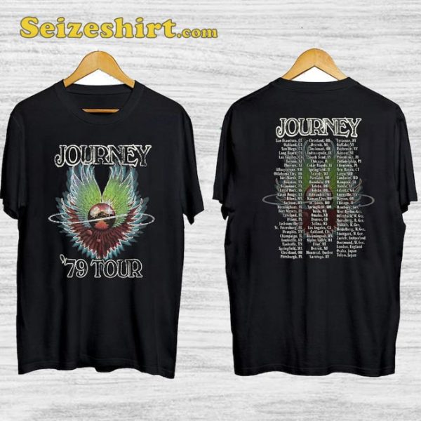 Journey Evolution Album Tour List 1979 T-Shirt