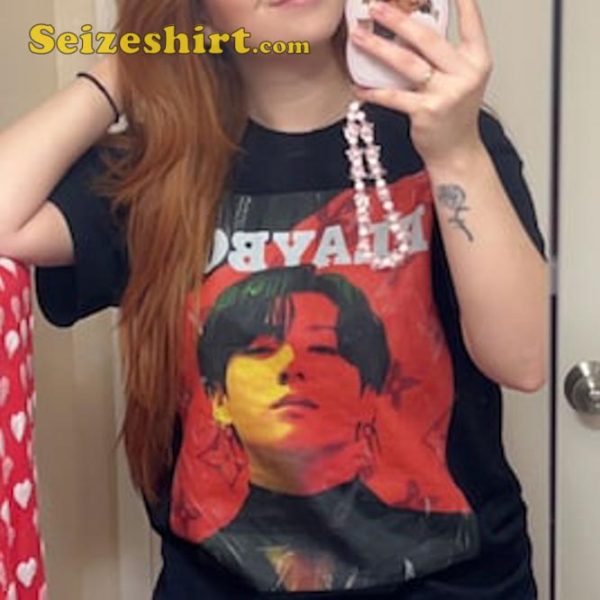 Jungkook Korean Kpop JK Kookie Playboy Unisex Tshirt For Fans