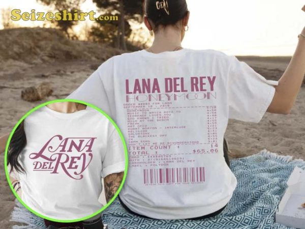 Lana Del Rey Album Honeymoon American Songwriter T-Shirt
