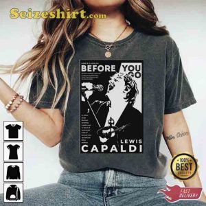 Lewis Capaldi Concert Silhouette Before You Go T-Shirt
