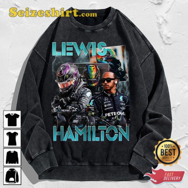 Lewis Hamilton Formula Racing F1 Homage Graphic Unisex T-Shirt