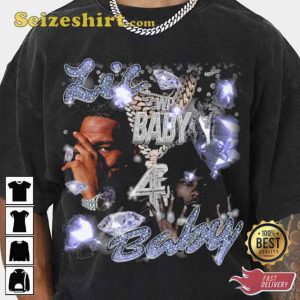 Lil Baby All Of A Sudden Too Hard Bootleg Vintage Rap Tee