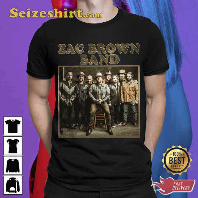 Limited Zac Brown Band  Knee Deep You Get What You Give Shirt