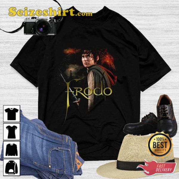 Lord Of The Rings Frodo Baggins Ring Bearer Elijah Wood Graphic T-Shirt