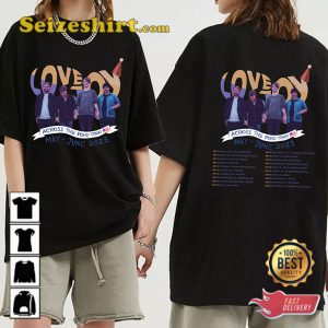Lovejoy Across The Pond Tour 2023 World Tour Double Side Unisex Tee Shirt