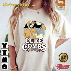 Luke Combs Beer Never Broke My Heart Tour T-shirt