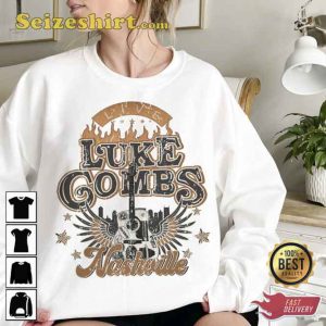 Luke Combs Fire Guitar Nashville T-Shirt