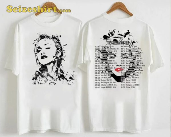 Madonna Queen Of Pop The Celebration World Tour Unisex Shirt
