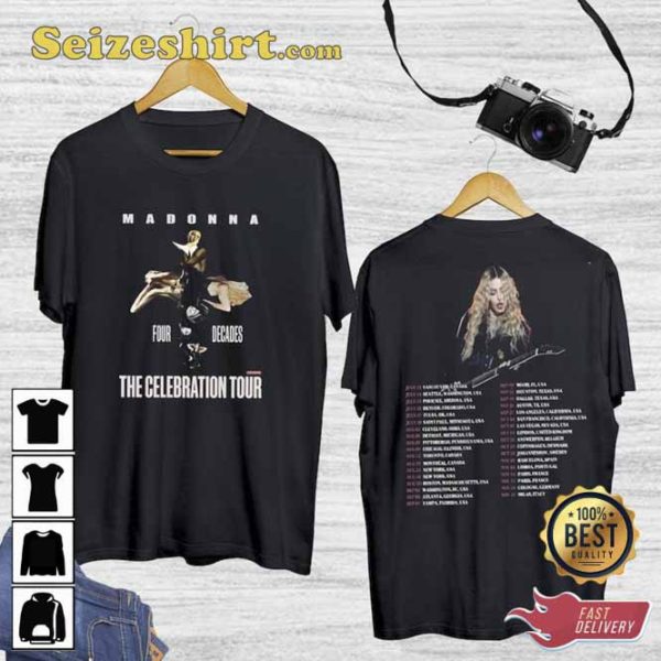 Madonna The Celebration Tour 2023 North American T-Shirt