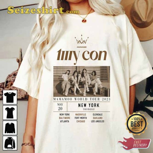 Mamamoo My Con World Tour 2023 New York T-Shirt