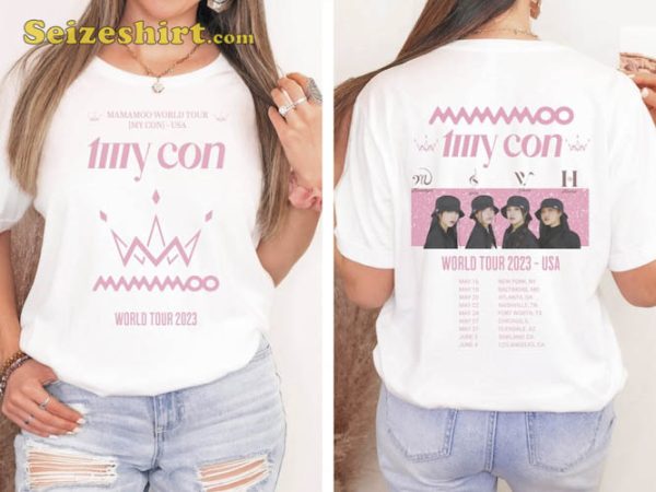 Mamamoo My Con Tour 2023 New York USA T-Shirt