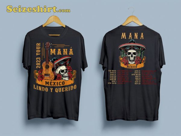 Mana Mexico Lindo Y Querido Greensboro Coliseum 2023 Tour Shirt