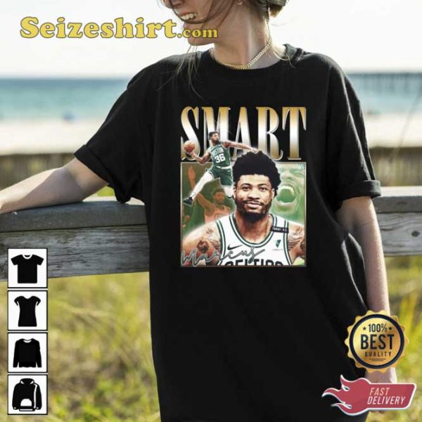 Marcus Smart Retro 90s Vintage Poster Style Inspired T-Shirt