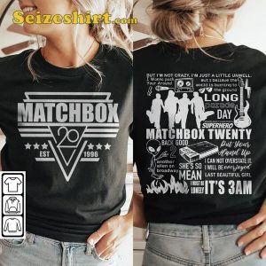 Matchbox 20 Playlist Thank You For A Memorable Double Side Shirt