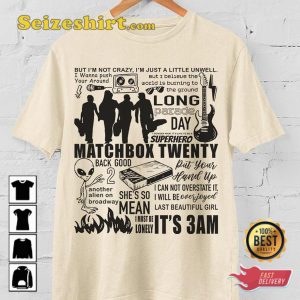 Matchbox Twenty Rock Band Playlist Music Tour Graphic Shirt