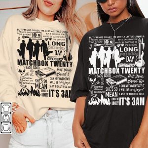 Matchbox Twenty Rock Band Playlist Music Tour Graphic Shirt
