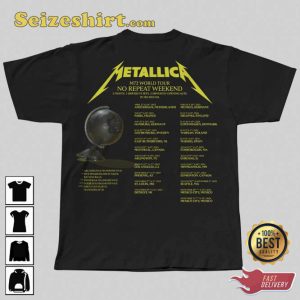 Metalica Rock Band M72 World Tour 2023-24 (Black Ver) Unisex T-Shirt3
