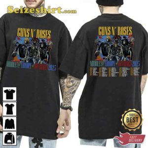 Guns N Roses Middle East Europe North America 2023 Tour Dates Unisex T-Shirt