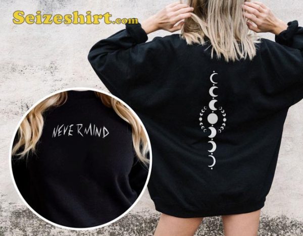 Nevermind Park Jimin Tattoo Moon Phases Yoongi BTS Sweatshirt For Army